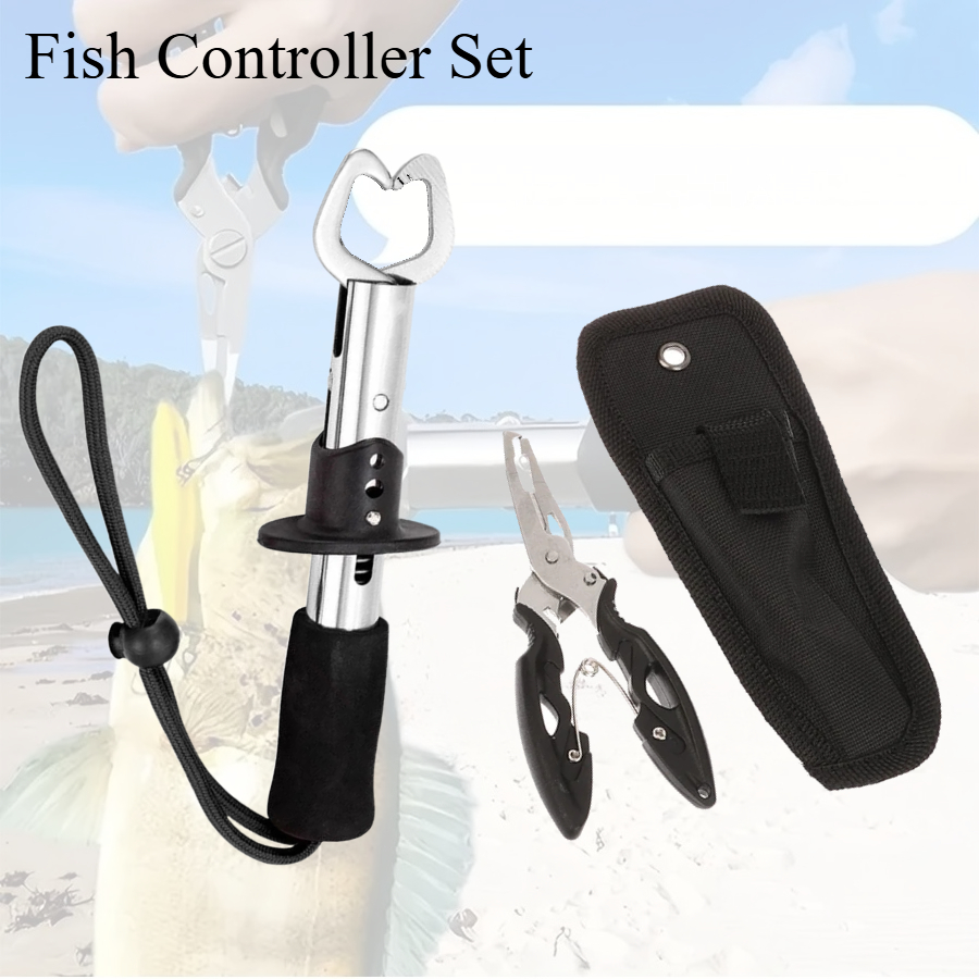 Fishing Hook Stainless Steel - 2pcs ปลาชุดควบคุมรวม 1 PC แหนบตกปลาและ 1