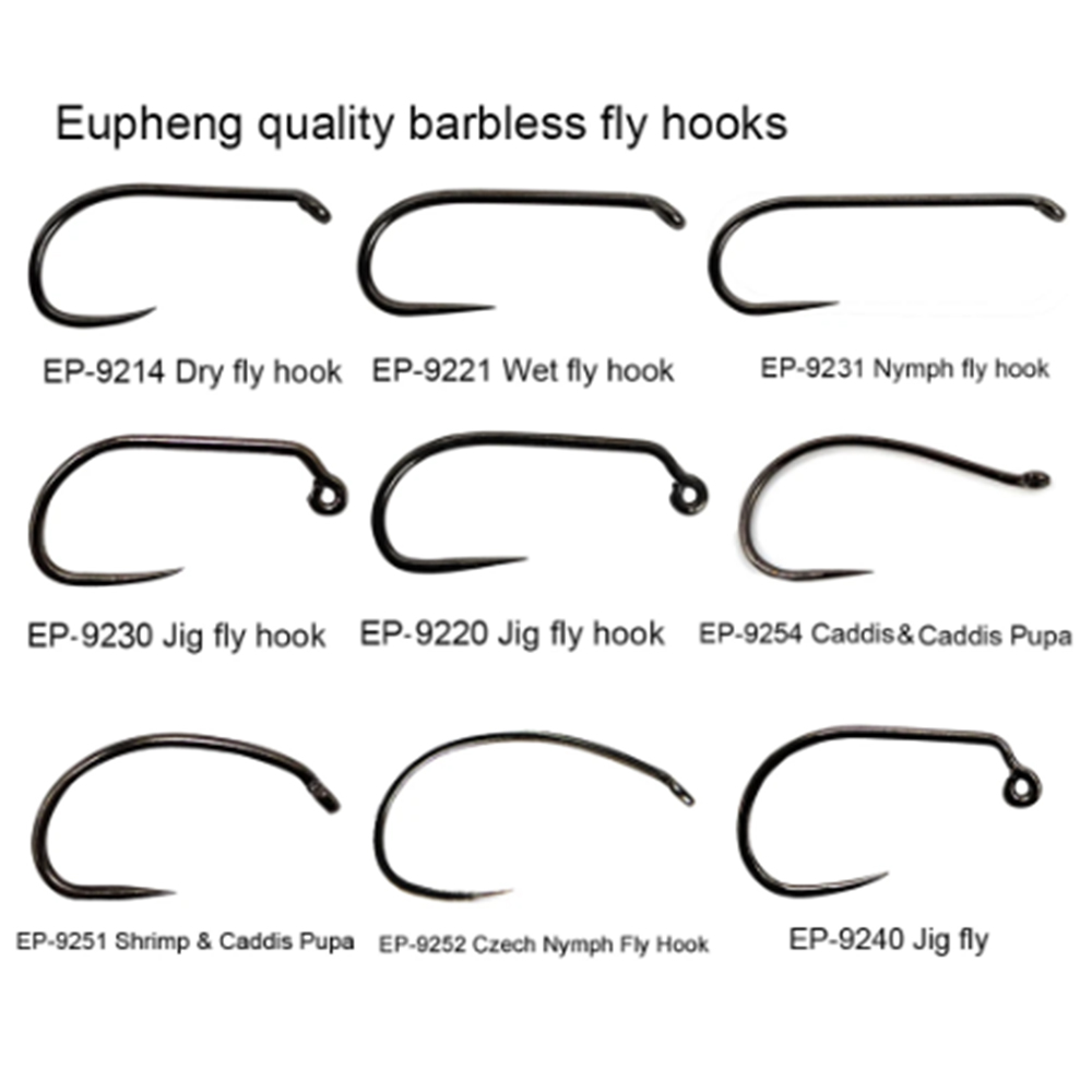 Fishing Hook Barbless - เบ็ดตกปลา Aventik Eupheng 100 ชิ้น แบบไม่มีเงี่ยง