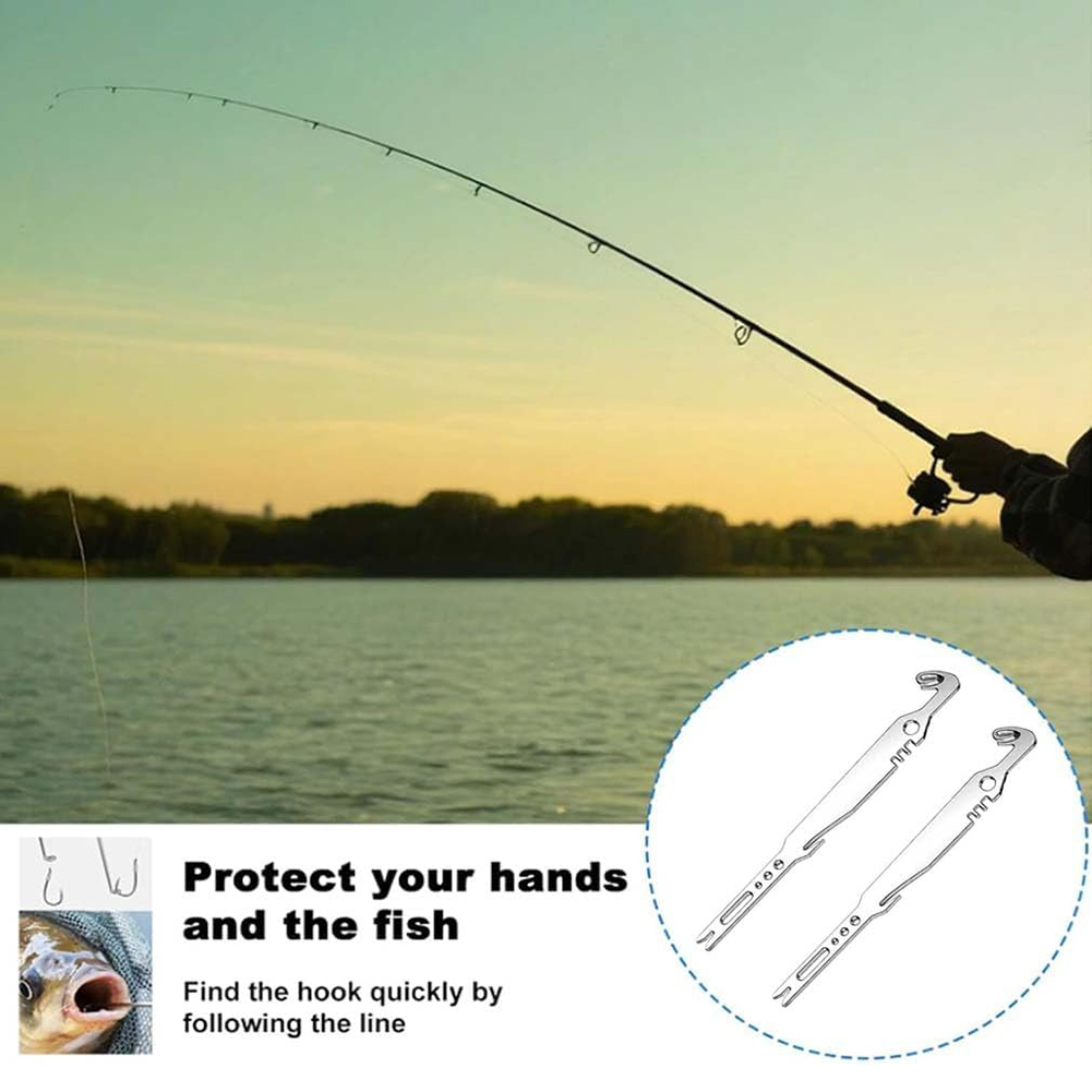Fishing Hook Stainless Steel - เครื่องมือตกปลา 6 in 1 สแตนเลส สำหรับถอดตะขอ