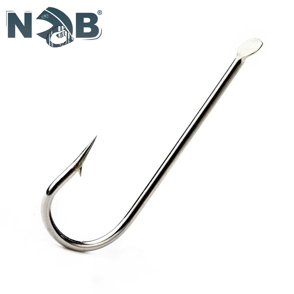 Fishing Hook Barbless - NGB 1799N สูงเหล็กคาร์บอนแบนรอบตะขอ 100 ชิ้น/ล็อต 1