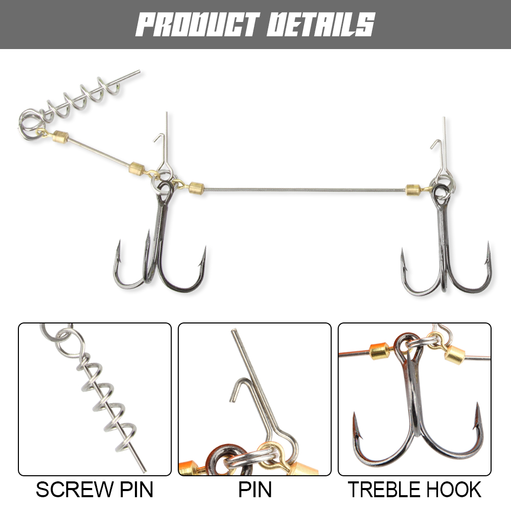 ชุดเบ็ดตกปลา Spinpoler Pike St - Fishing Hook Size บทวิจารณ์และราคา