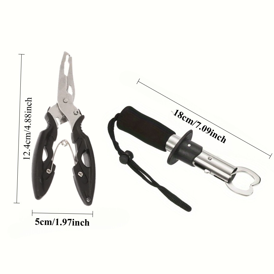 2pcs ปลาชุดควบคุมรวม 1 PC แหนบ - Fishing Hook Stainless Steel บทวิจารณ์และราคา