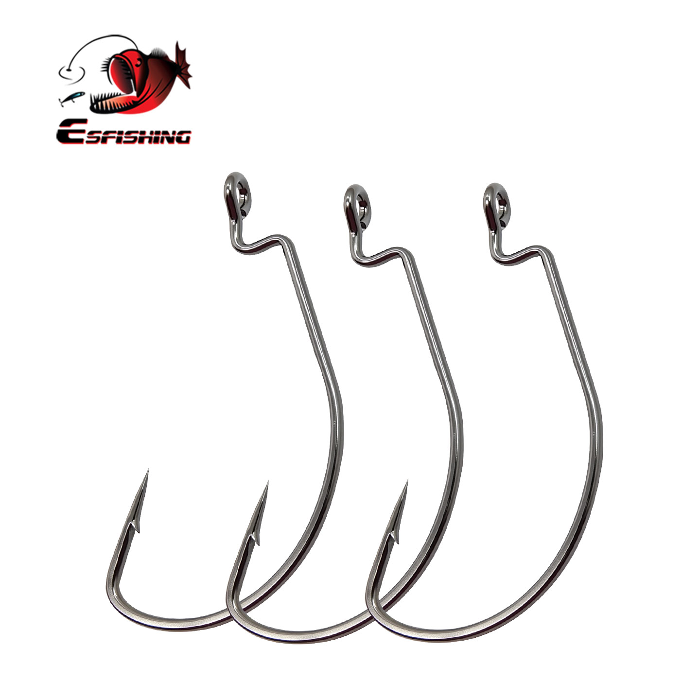 เบ็ดตกปลา ESFISHING แบบออฟเซ็ต - Fishing Hook Size บทวิจารณ์และราคา