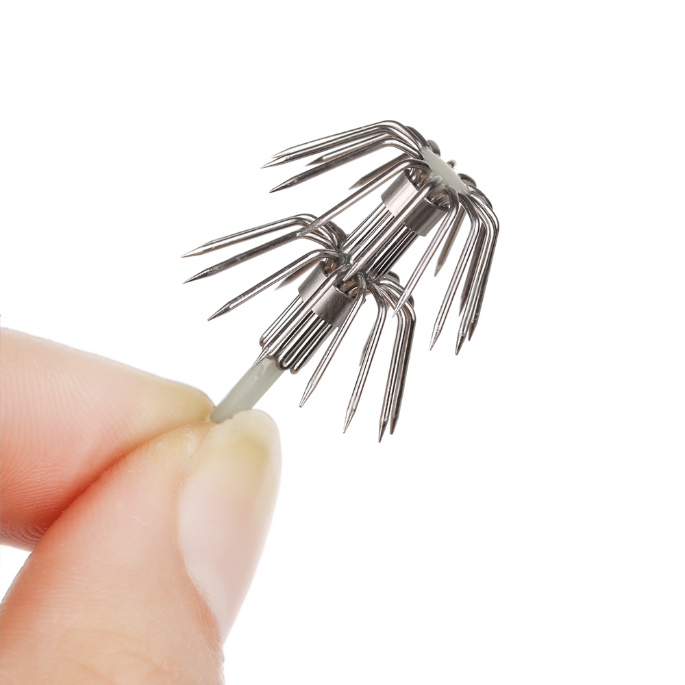 ตะขอตกปลาสแตนเลสสองชั้น5ชิ้นร่ - Fishing Hook Barbless บทวิจารณ์และราคา