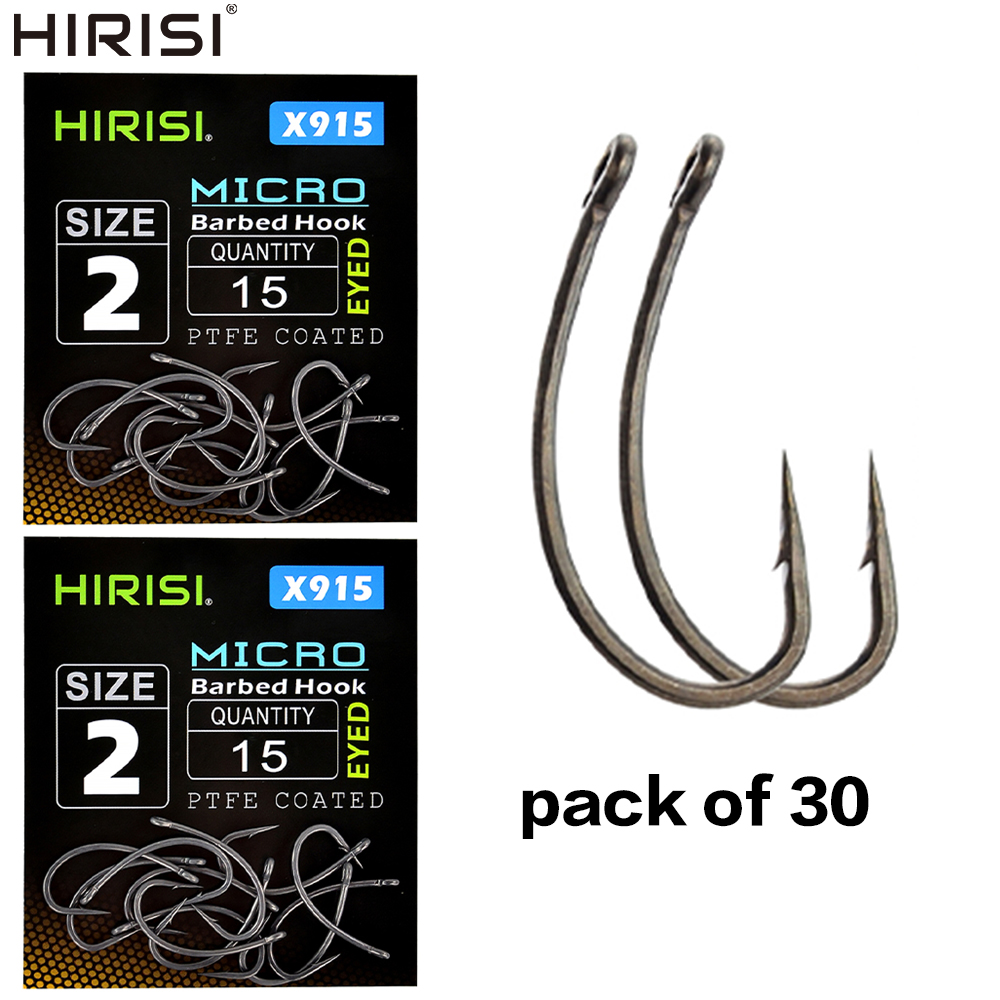 Hirisi 30x ปลาคาร์พตะขอตกปลา E - Fishing Hook Barbless บทวิจารณ์และราคา