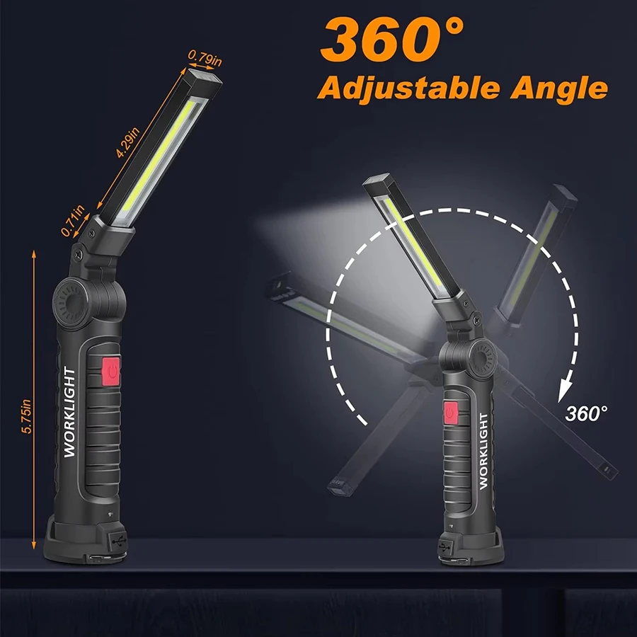 ไฟฉายแม่เหล็กแบบชาร์จไฟได้แบบพ - Fishing Hook บทวิจารณ์และราคา