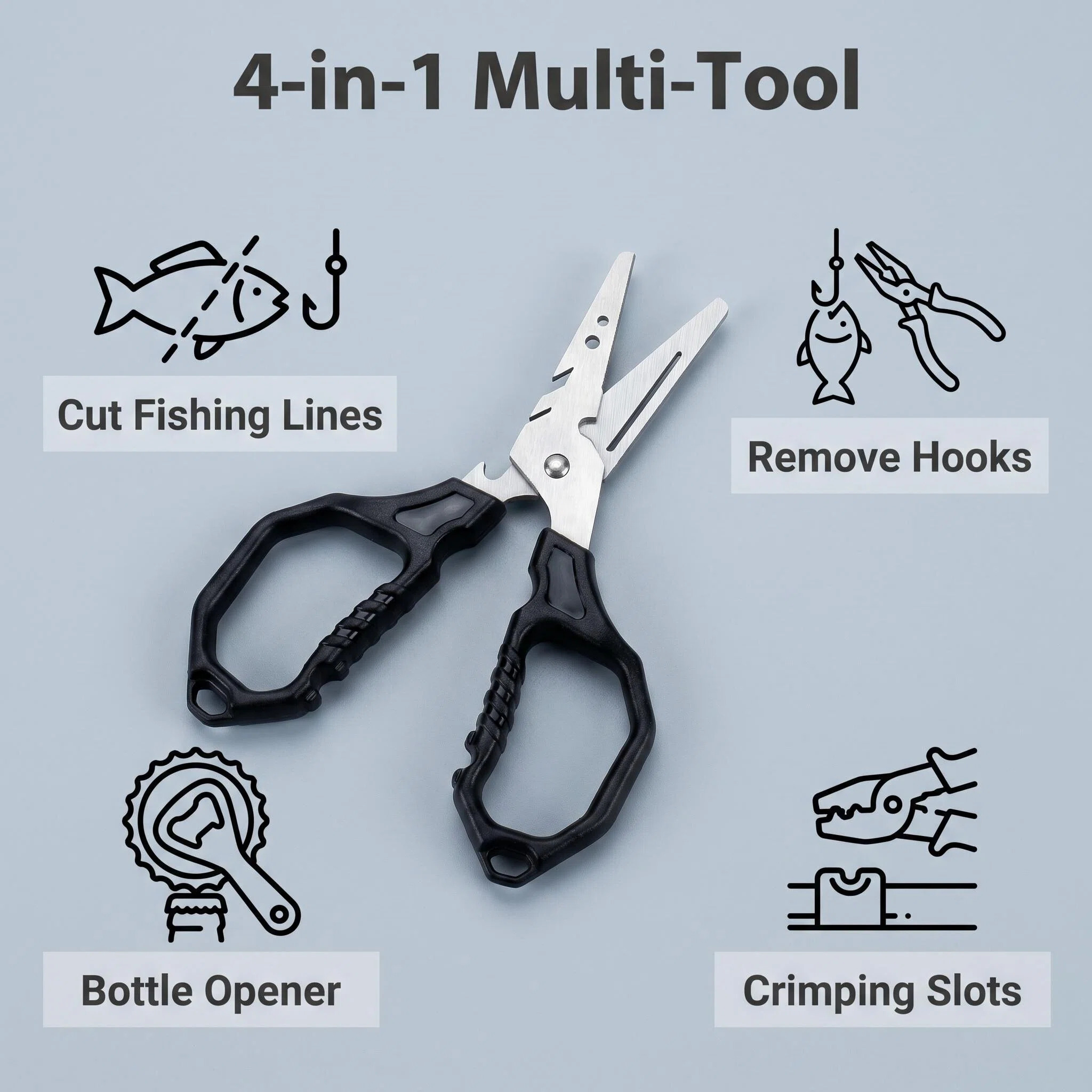 กรรไกรตกปลาอเนกประสงค์ สแตนเลส - Fishing Hook Stainless Steel บทวิจารณ์และราคา
