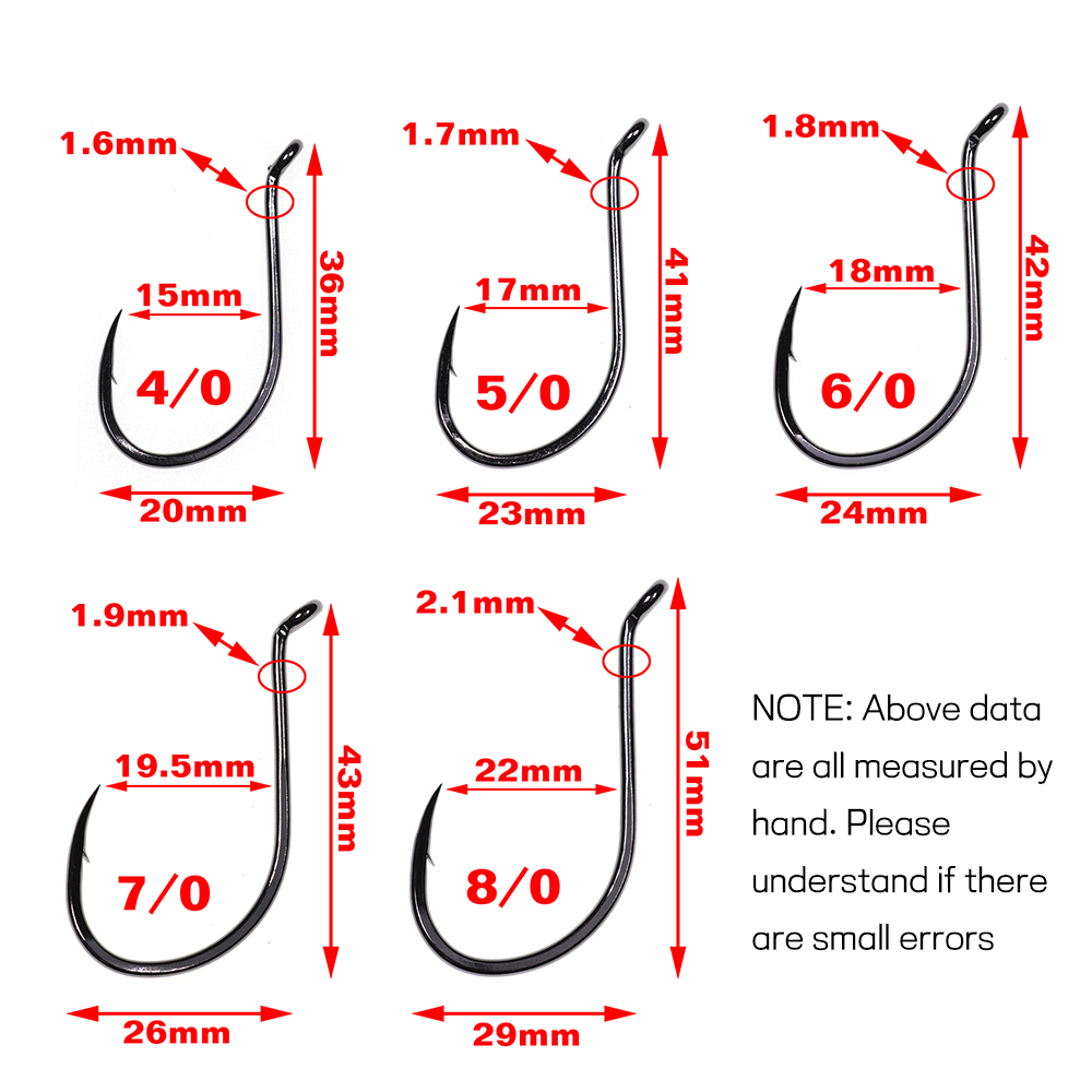 Bimoo 20pcs Offset Octopus Bea - Fishing Hook Barbless บทวิจารณ์และราคา