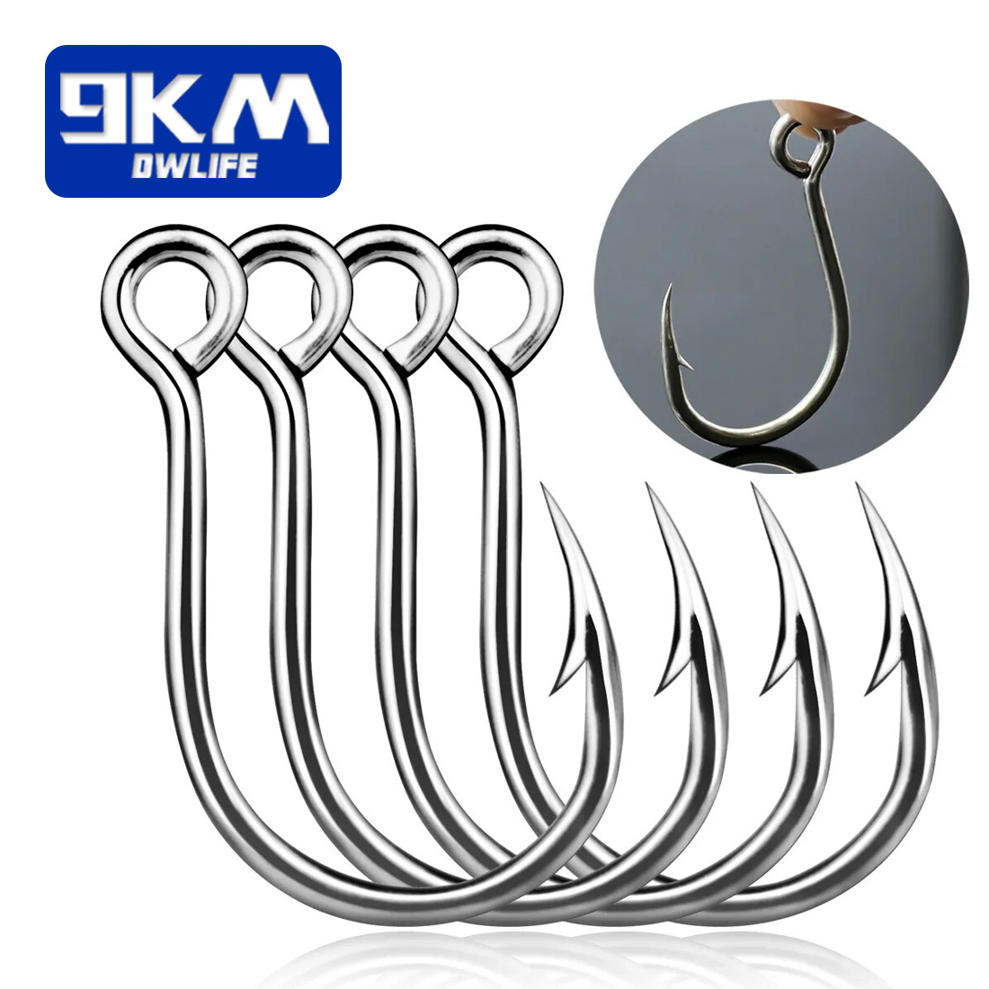 ตะขอตกปลา 9KM 25 ชิ้น Jig Hook - Fishing Hook Barbless บทวิจารณ์และราคา