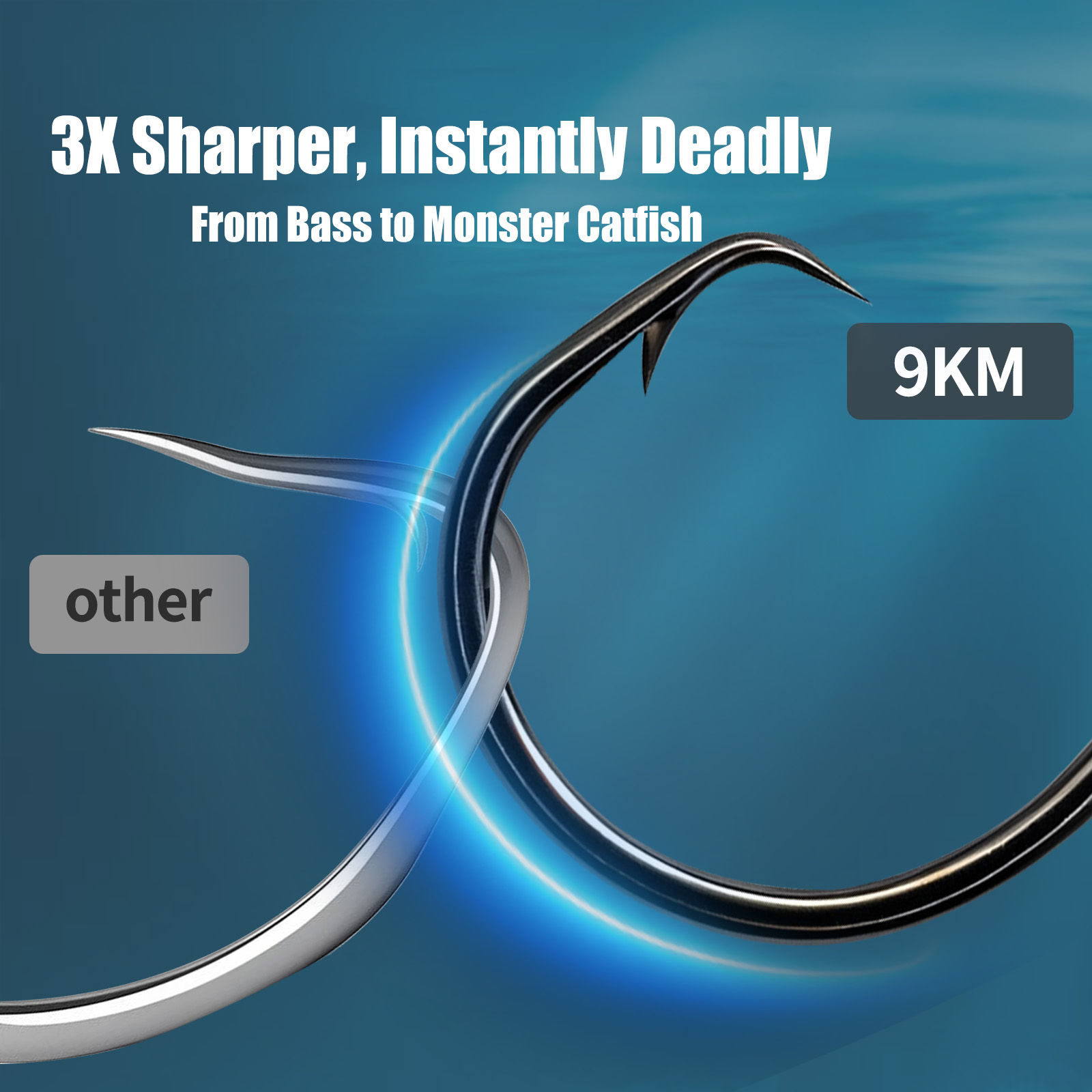 เบ็ดตกปลาแบบวงกลม 9KM 25-50 ชิ - Fishing Hook Circle บทวิจารณ์และราคา