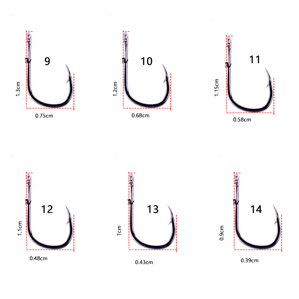 ตะขอตกปลาทะเลเหล็กกล้าคาร์บอนส - Fishing Hook Barbless บทวิจารณ์และราคา