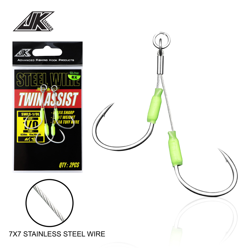 JK 3PACK สวมใส่ Jigging Hook ล - Fishing Hook Barbless บทวิจารณ์และราคา