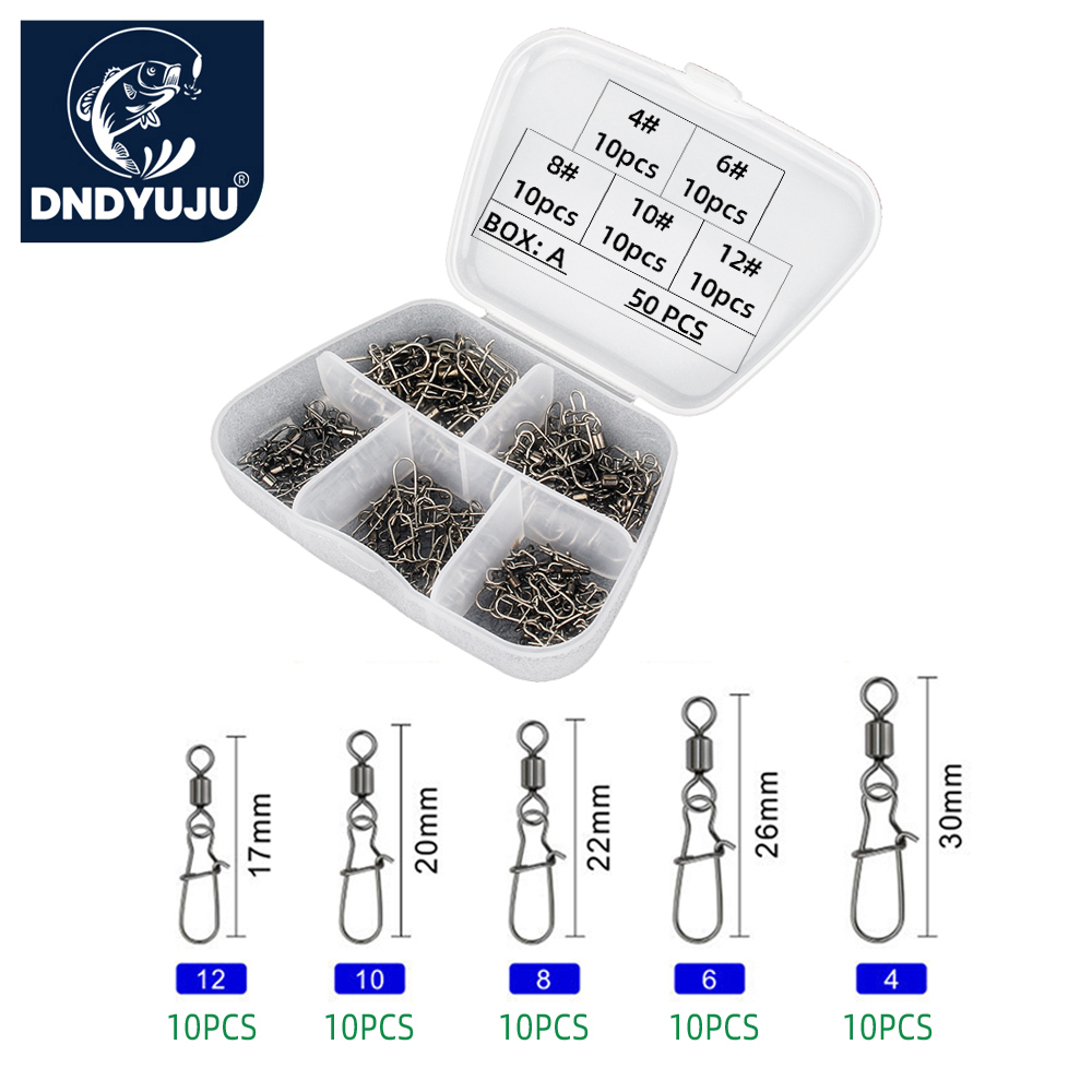 DNDYUJU 50pcs สแตนเลสสตีลตกปลา - Fishing Hook Circle บทวิจารณ์และราคา