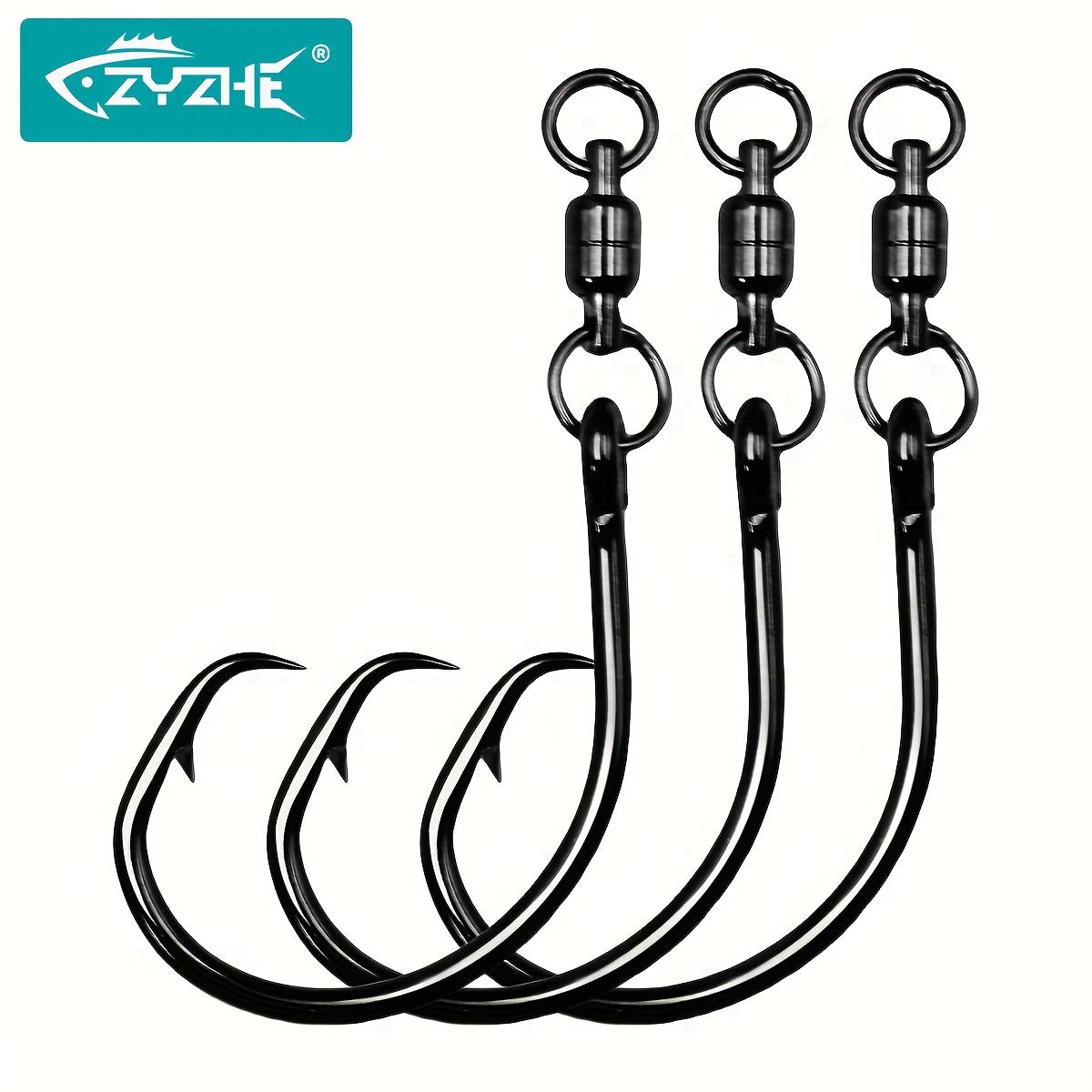 ZYZHE 3/6/9 ชิ้น ตะขอเกี่ยววงก - Fishing Hook Circle บทวิจารณ์และราคา