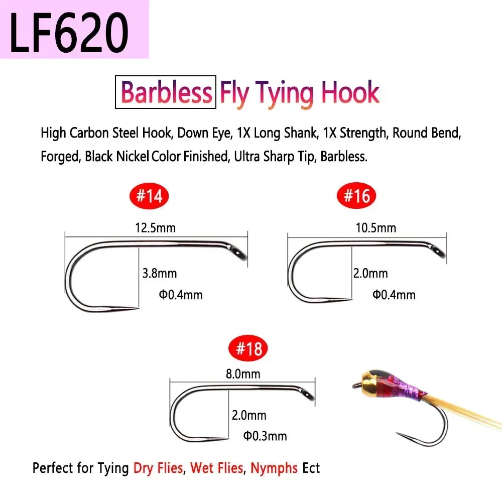 บิมู 100 ชิ้น 1 # ~22 #   Barb - Fishing Hook Barbless บทวิจารณ์และราคา